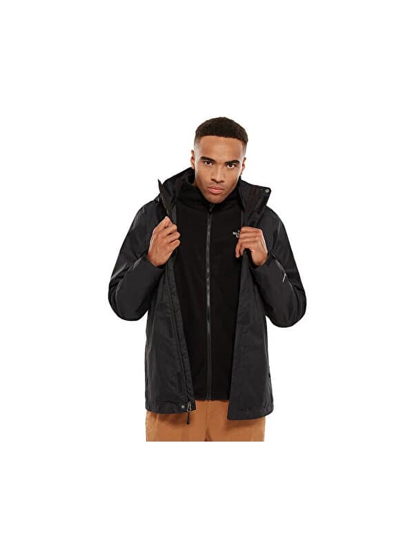 Siyah Erkek Outdoor Montu T0Cg55Jk3 M Evolve II Triclimate Jacket