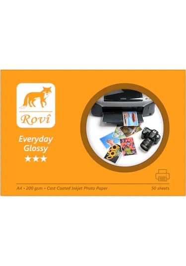 Rovi Everyday Parlak Fotoğraf Kağıdı 200Gsm 50Yp A4