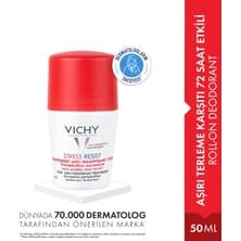 Vichy Stress Terleme Karşıtı Yoğun Kontrol Roll-on Deodorant 50 ml Erkekler ve Kadınlar İçin