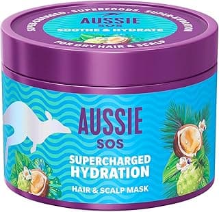 Aussie SOS Supercharged Hydration Saç Maskesi 500ml, Kuru Saç Derisi için