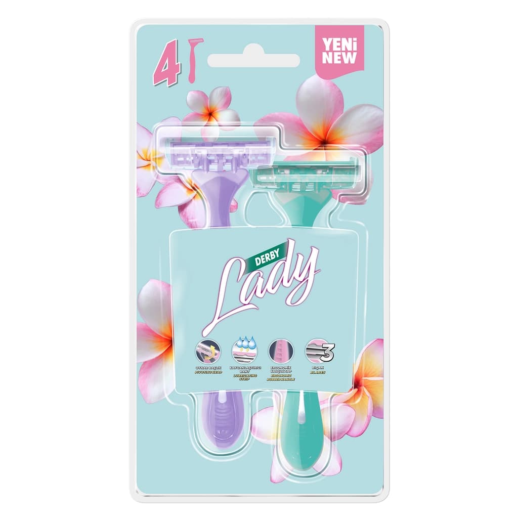 Derby Lady Platinum 3 Blister 4'lü Tıraş Bıçağı