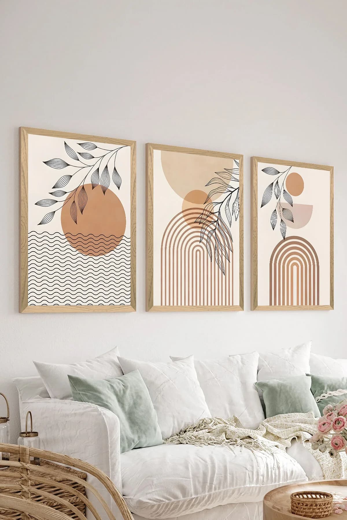Artavessa 3 Parça Çerçeve Görünümlü Mdf Tablo Seti