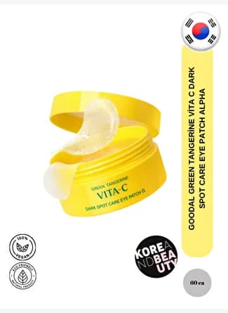 Goodal Green Tangerine Vita C Dark Spot Care Eye Patch Alpha — Vitamin C İçerikli Göz Altı Bakım Patch 60 Adet