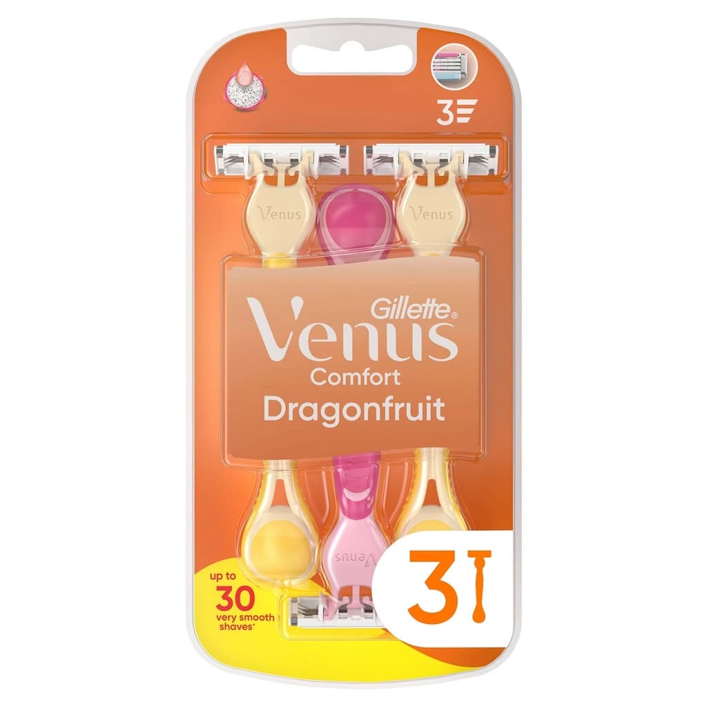 Gillette Simply Venus 3 Dragonfruit Kullan At Tıraş Bıçağı 3'lü