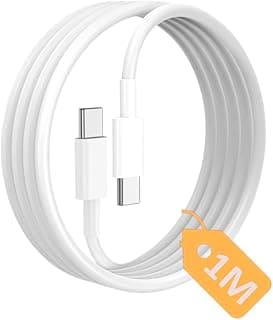 Type C-C, 1Metre, 60Watt PD Hızlı Şarj Kablosu, TPE Dış Yüzey, iPhone 15/16/17 ve Android İçin, REMORAX IPH (1Ad x 1Metre Açık Gri)
