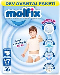 Molfix Kanal Teknolojisi Dev Avantaj Paketi 7 Beden XXL 56 Adet
