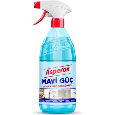 Asperox Mavi Güç Ultra Kireç ve Pas Sökücü 1000 ml Etkili Temizlik Ürünü Türkiye Menşeli