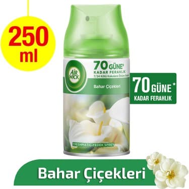 Air Wick Oda Kokusu Freshmatic Yedek Bahar Çiçekleri 250 ml 70 Güne Kadar Ferahlama Sağlar