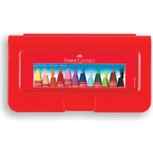 Faber-Castell Altıgen Pastel Boya, 12 Renk, Plastik Kutu, Yumuşak ve Canlı Renkler, Rahat Kullanım,Etkili Uygulama