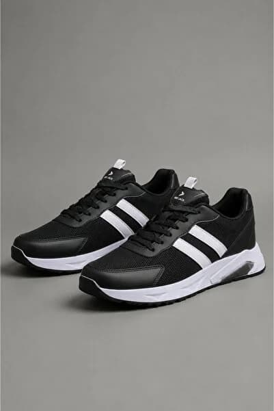PRO JACK SİYAH BEYAZ ERKEK GÜNLÜK SNEAKER SPOR AYAKKABI
