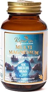 Kiperin 5x Multi Magnezyum Kompleksi Akıllı Takviye | Klinik Olarak Kanıtlanmış | Taurat, Bisglisinat, Malat, Sitrat, L-Threonat + B6 | Uyku, Stres Rahatlatma, Kas, Sinir & Kalp Sağlığı..| 60 Kapsül