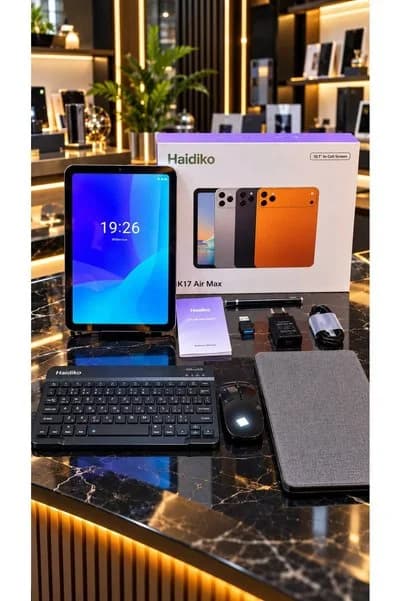 HAİDİKO Profesyonel 10.1 İnç Tablet Hafıza 1 Tb Ram 16 Gb Klavye Maous Ve Aksesuar Setli +Cam Koruyucu +Anahtarlık Ve Bütün Aksesuarlarıyla Birlikte Full Set