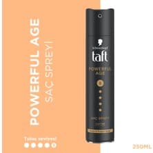 Taft Powerful Age Saç Spreyi 250 ml Güçlü ve Dolgun Saçlar İçin Etkili Formül