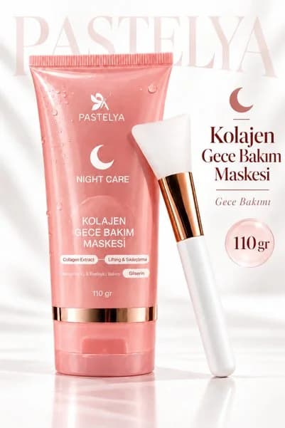 Pastelya Soyulabilir Kolajen Jel Yüz Maskesi – Cam Gibi Parlak Cilt Maskesi - 110 ML