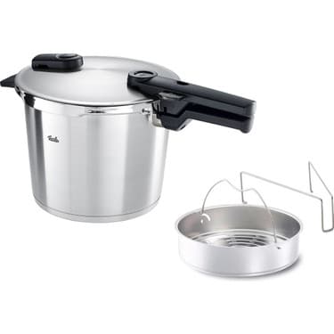 Fissler Vitaquick Premium 6 Litre Düdüklü Tencere + Buharda Pişirme Aparatı