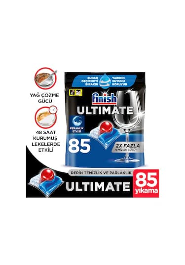 Finish Ultimate Bulaşık Makinesi Deterjanı Kapsül Tablet 85 Adet