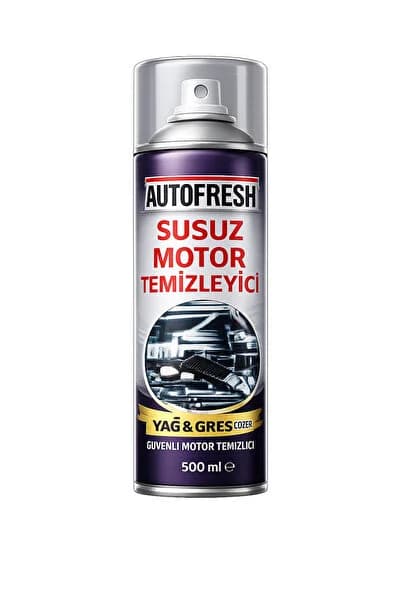 AutoFresh Susuz Motor Temizleyici Sprey 500 ml – Yağ & Gres Çözücü, Parlatıcı Etkili Motor Temizliği