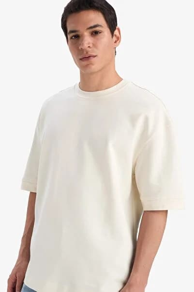 LOOSE FIT Nefes Alabilen Kumaş Tişört B4844AX25AU