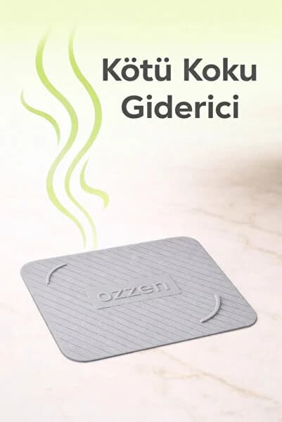 GRİ Kötü Koku Böcek Önleyici Silikon Mat Banyo Mutfak Lavabo Balkon Gider Tıpası Kapağı