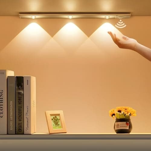 Hareket Sensörlü Ledli Gece Lambası, Parlaklık Ayarı Yapılabilir, 3000K-6400K, 3 Mod, Kablosuz, Merdiven,Gardırop ve Dolap İçi Lambası, 3 Renk Modlu Ultra Slim Aydınlatma, USB Şarj Edilebilir Işık