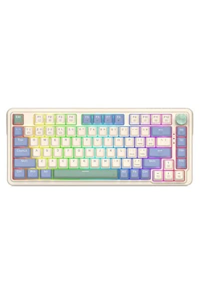REDRAGON UCAL PRO K673CPG-RGB-PRO Beyaz Kablosuz Klavye