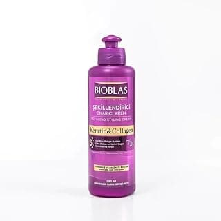 BIOBLAS Keratin Kolajen Sıvı Saç Kremi 200 Ml - Onarıcı, Dolgunlaştırıcı, Kolay Tarama
