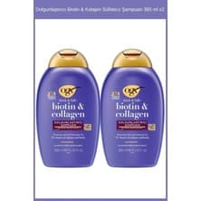Ogx Biotin & Kolajen Dolgunlaştırıcı Sülfatsız Şampuan 385 ml x2 Besleyici Etki ile Tüm Saçlar İçin