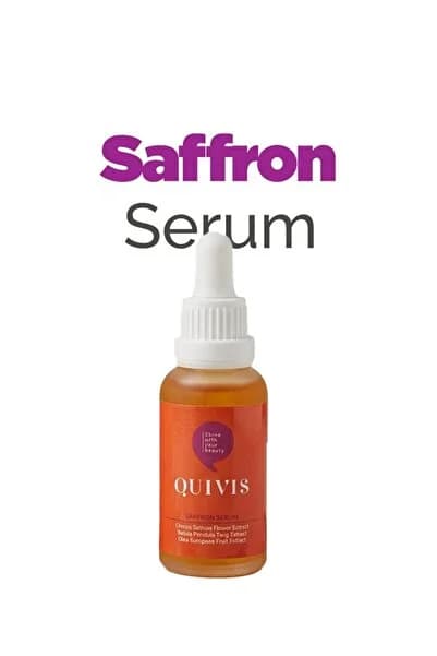 Çayır Gülü Özlü 3 Etkili Serum: Nemlendirici, Ton Eşitleyici & Canlandırıcı Safran Serum 30ml