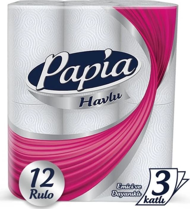Papia Rulo Kağıt Havlu 12'li