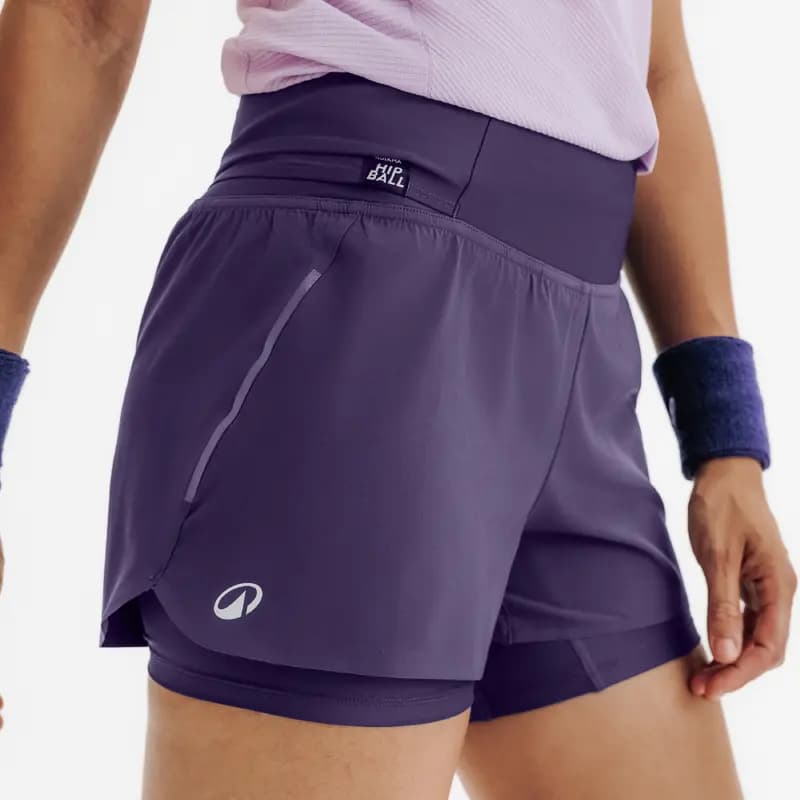 Kuikma Kadın Tenis Şortu - Mor - TSH Light Hip Ball
