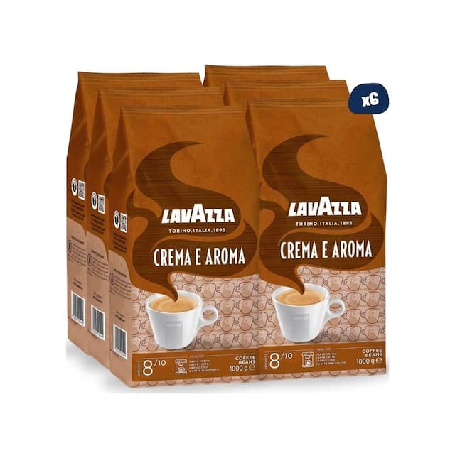 Lavazza Crema E Aroma Orta Kavrulmuş Çekirdek Kahve 6 x 1 KG