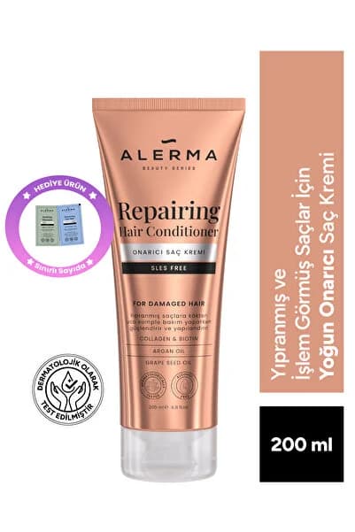 Yıpranmış Ve Işlem Görmüş Saçlar Için Yoğun Onarıcı Sülfatsız Saç Kremi 200 ml