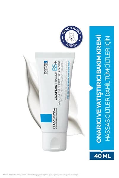 La Roche Posay Cicaplast Balm B5+ Tahriş Olmuş Ciltlere Yatıştırıcı ve Bariyer Onarıcı Yüz& Vücut Bakım Kremi 40 ml