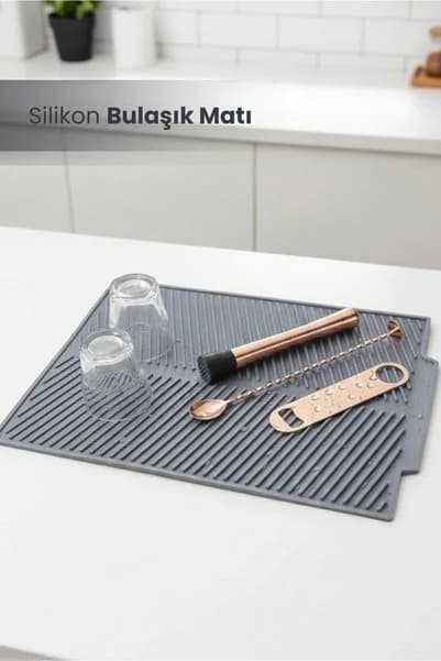 Orvila Silikon Bulaşık Kurutma Matı Maxi Boy 44x33cm
