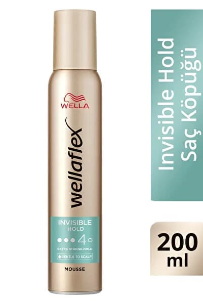 Wella Wellaflex Invisible Hold Görünmez Tutuş Sağlayan Saç Köpüğü EXtra Strong Hold 200 ML - 4/5 Hold