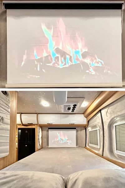 Özel Jaluzi 100 X 100 Projeksiyon Perdesi Storlu Zincirli