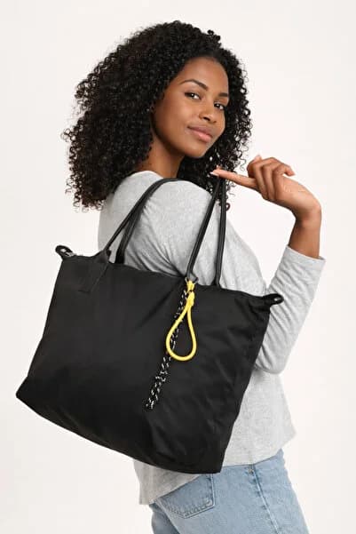 POLOGRAND London Orijinal Kadın Geniş Hacimli Shopper Su Geçirmez Paraşüt Kumaş Astarlı & Dayanıklı Fermuarlı Tote Bag Okul Üniversite İş Spor Seyahat Günlük Kullanım İçin Özel Tasarım Büyük Boy Omuz ve Kol Çantası