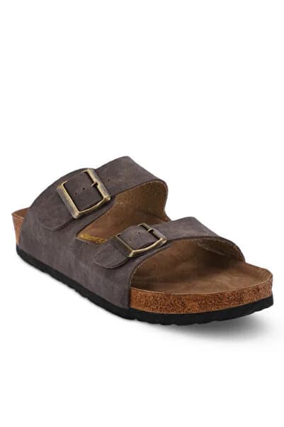 Men's Brown Nubuck Slipper