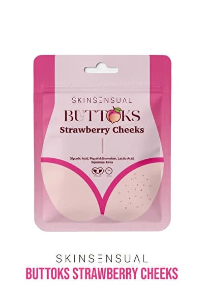 Buttoks Strawberry Cheeks Vücut Maskesi | Çilek ve Tavuk Derisi Görünümüne Elveda | 2 Parça