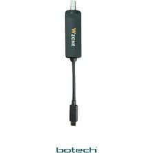Botech Wzone Type-C 4K Tuner Kutusu, Siyah Renk ve Kart Okuyucu ile Gelişmiş Bağlantı