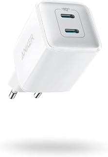 Anker 521 Nano Pro Şarj Cihazı, Kompakt, 40W, PowerIQ 3.0 Çift Portlu USB-C Güç Adaptörü, Beyaz - A2038