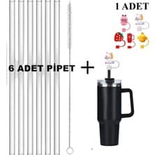 Stanley The Quencher H2.o 1.18L / 40OZ Termos Uyumlu 6 Adet Pipet + 1 Adet Pipet Başlığı