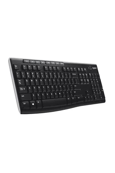 logitech K270 Tam Boyutlu Kablosuz Türkçe Q Klavye, Siyah 920-003761