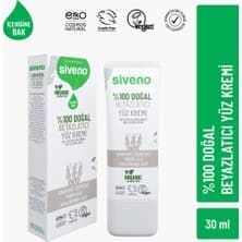 Siveno %100 Doğal Yüz Kremi Beyazlatıcı Anti-Blemis Aydınlatıcı Canlandırıcı Etkili 30 ml