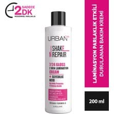 URBAN Care Shake N Repair 7/24 Glikolik Asit İçeren Gloss Laminasyon Parlaklık Etkili Durulanan Bakım Kremi 200 ml-vegan