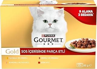 Gourmet Gold Parça Sığır Etli Yaş Kedi Maması Multipack 85 gr.(48 Al 36 Öde)