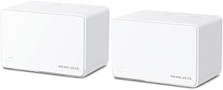 Mercusys Halo H80X 2-pack, AX3000Mbps, Dual-Band, Gigabit Portları, 150'ye Kadar Cihaz Bağlanabilir, 460 m²'ye Kadar Kapsama, Akıllı Bağlantı, Mobil Uygulama ile Kolay Kurulum, Wi-Fi 6 Mesh Sistemi