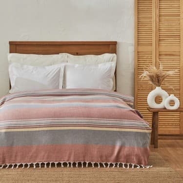 Karaca Home Salerno Çift Kişilik Peştamal Pike Terracota