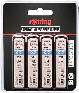 Rotring Tikky Hi-Polymer Mekanik Kurşun Kalem Ucu, 0,7Mm, 2B, 4'Lü Blister