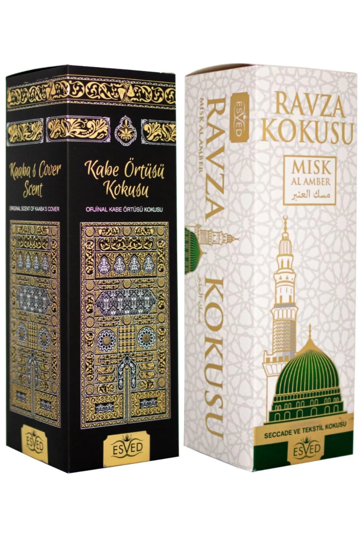 ESVED Babalar Günü Hediyesi Kabe Örtüsü Ve Medine Ravza Kokusu Sprey 400 Ml.